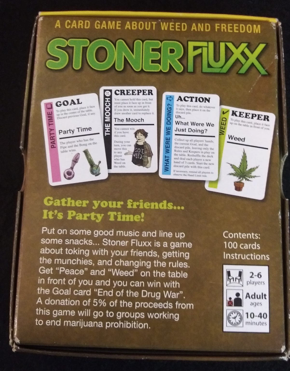 Used Stoner Fluxx Card Game
