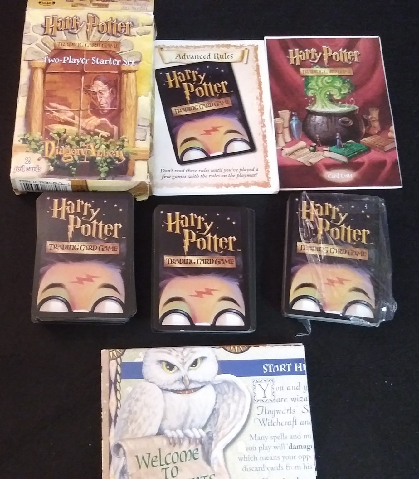Harry Potter Trading Card Game Diagon Alley Two-Player Starter Set Complete + extra 45 card set