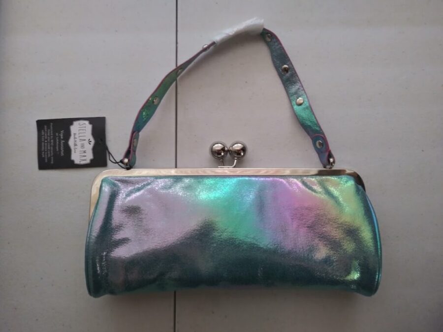 Stella & Max Juliet Kiss Lock Clasp Framed Clutch - Ombre Design - RFID Security Lining - Brand New